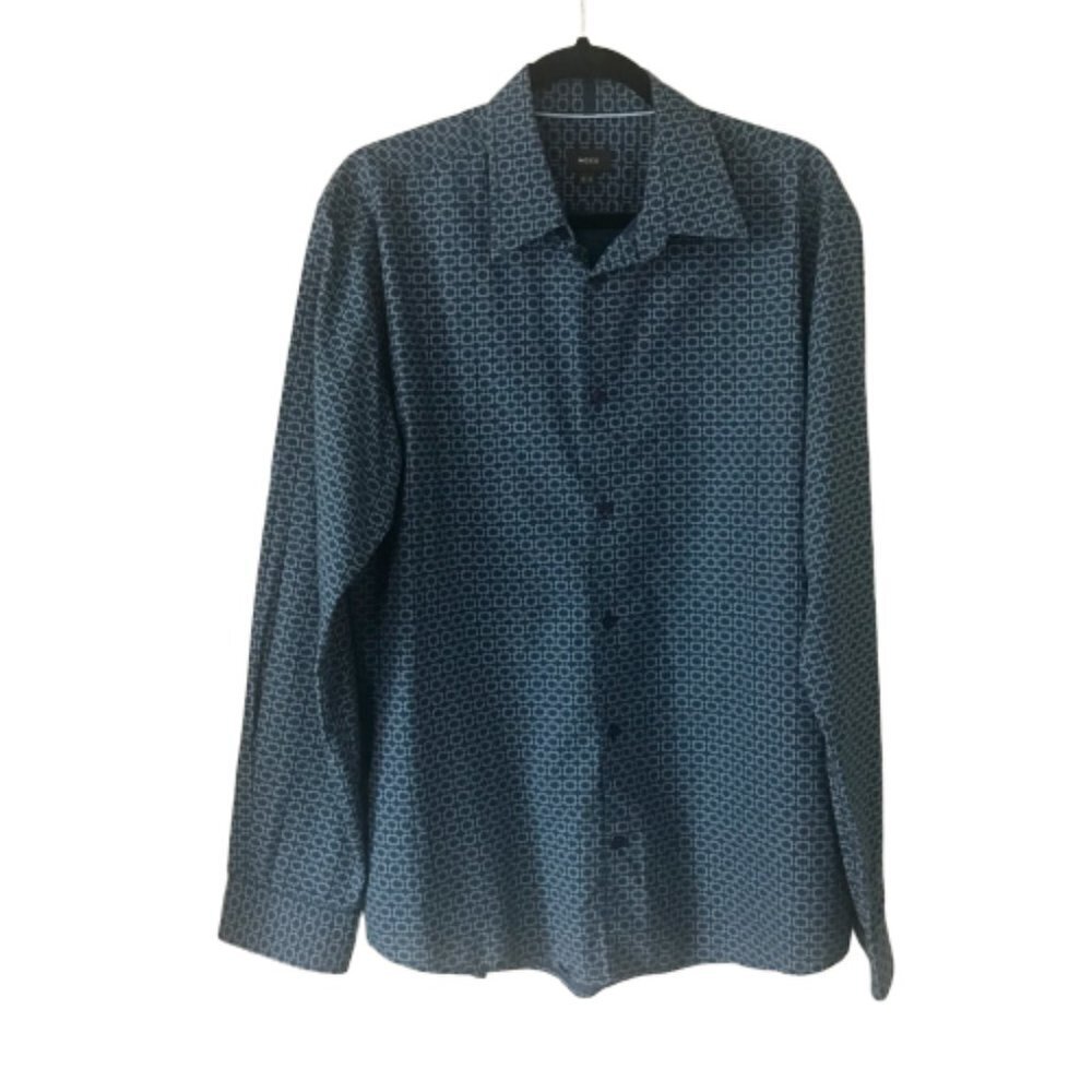 Mens Mexx Dress Shirt Semi-Slim Fit Button Up